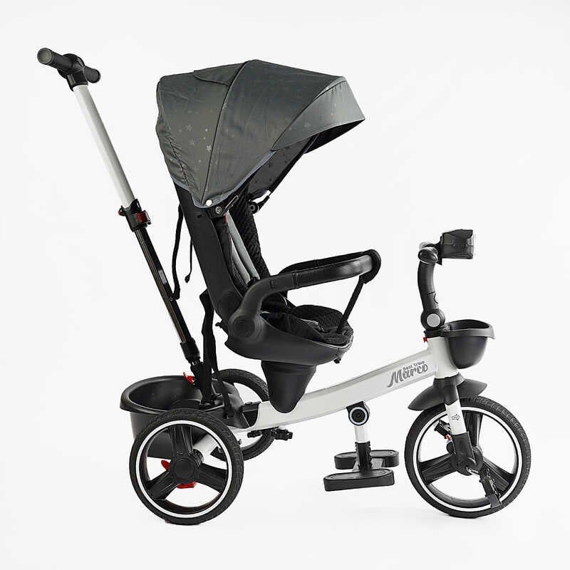 Велосипед "BestTrike Marco" (поворотне сидіння, складне кермо, колеса з прогумованим PU, кошик, телескопічна ручка, фара музична) фото 2 Велосипед "BestTrike Marco" (поворотне сидіння, складне кермо, колеса з прогумованим PU, кошик, телескопічна ручка, фара музична) фото 2