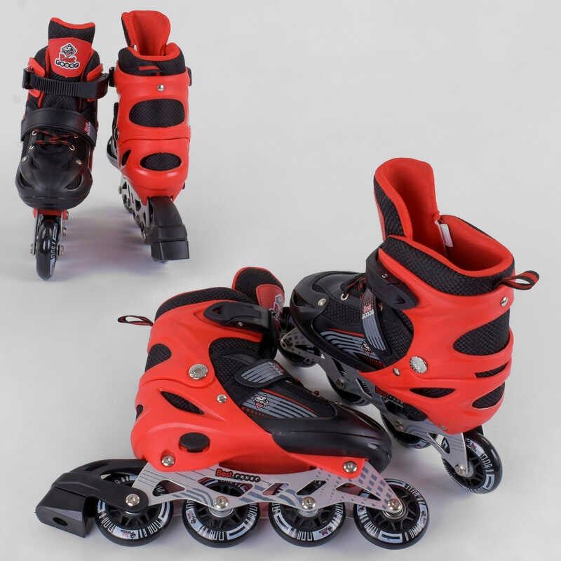 Ролики "Best Roller" (розмір 30-33; колір - ЧЕРВОНИЙ; колеса PVC, ПЕРЕДНЄ КОЛЕСО СВІТЛО, устілка – 17-19. 5 см, d коліс - 6. 5 см) в сумці фото 2 Ролики "Best Roller" (розмір 30-33; колір - ЧЕРВОНИЙ; колеса PVC, ПЕРЕДНЄ КОЛЕСО СВІТЛО, устілка – 17-19. 5 см, d коліс - 6. 5 см) в сумці фото 2