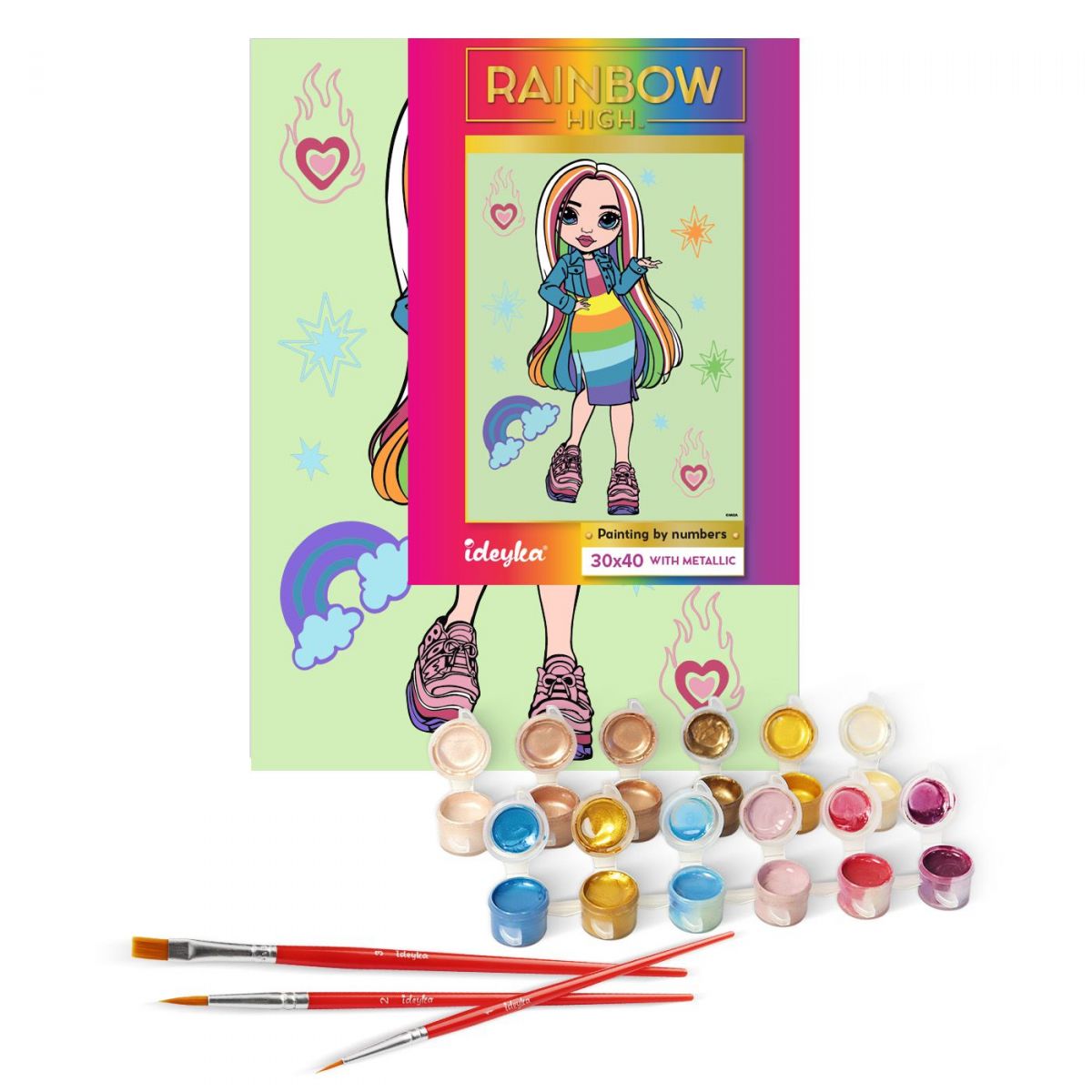 Картина по номерах "Rainbow High Amaya Raine" 30х40 см фото 2 Картина по номерах "Rainbow High Amaya Raine" 30х40 см фото 2