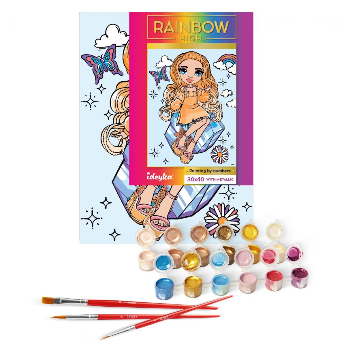 Картина по номерах "Rainbow High Poppy Rowan" 30х40 см фото 2 Картина по номерах "Rainbow High Poppy Rowan" 30х40 см фото 2