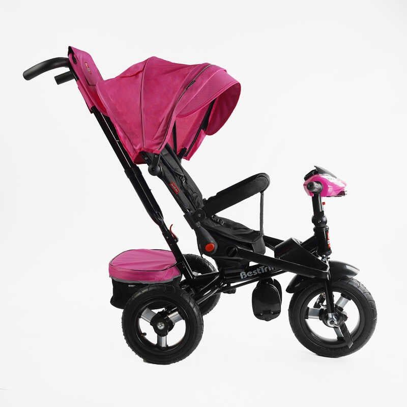 Велосипед 6088 F Best Trike (1) ПОВОРОТНЕ СИДІННЯ, СКЛАДНЕ КЕРМО, ФАРА МУЗИЧНА З USB, Bluetooth НАДУВНІ КОЛЕСА, ПУЛЬТ ВКЛЮЧЕННЯ СВІТЛА І ЗВУКУ  фото 2