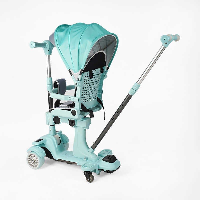Самокат 5в1 Skyper (4) колеса PU125х40 мм зі світлом, з капюшоном, поворотне сидіння, з ДОП. КОЛЕСАМИ, захисний бампер, в коробці фото 2 Самокат 5в1 Skyper (4) колеса PU125х40 мм зі світлом, з капюшоном, поворотне сидіння, з ДОП. КОЛЕСАМИ, захисний бампер, в коробці фото 2