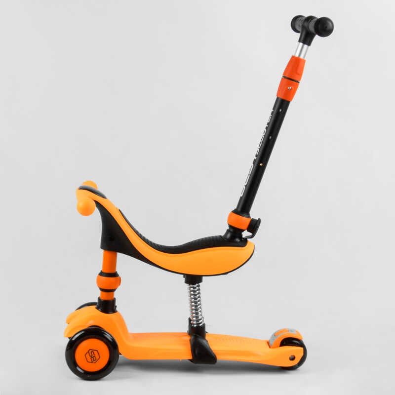 Самокат-велобіг 3в1 триколісний BS-50584 (4) Best Scooter, 3 колеса PU зі світлом, сидіння, амортизатори, батьківська ручка фото 2 Самокат-велобіг 3в1 триколісний BS-50584 (4) Best Scooter, 3 колеса PU зі світлом, сидіння, амортизатори, батьківська ручка фото 2