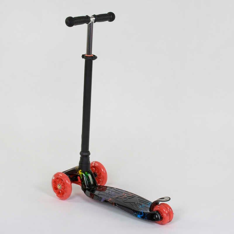 Самокат "Best Scooter" пластмассовый, 4 колеса PU, СВЕТ, трубка руля алюминиевая, d=12 см, в коробке фото 2 Самокат "Best Scooter" пластмассовый, 4 колеса PU, СВЕТ, трубка руля алюминиевая, d=12 см, в коробке фото 2