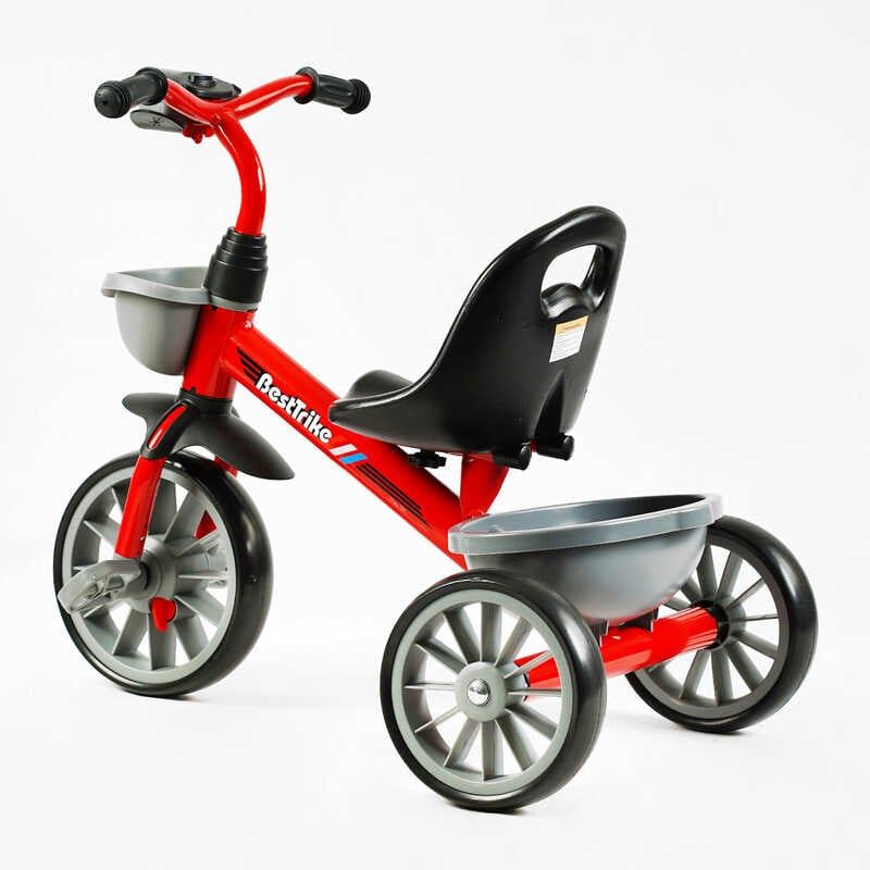 Велосипед 3-х колісний BS-23044 Best Trike (1) колеса EVA переднє 12’’, заднє 10’’, сталева рама, фара з музикою та світлом, 1 пісня українською та 2 англійською, 2 кошики, в коробці фото 2 Велосипед 3-х колісний BS-23044 Best Trike (1) колеса EVA переднє 12’’, заднє 10’’, сталева рама, фара з музикою та світлом, 1 пісня українською та 2 англійською, 2 кошики, в коробці фото 2