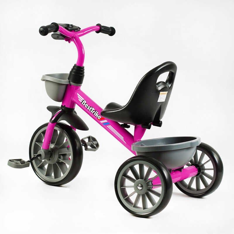 Велосипед 3-х колісний BS-44101 Best Trike (1) колеса EVA переднє 12’’, заднє 10’’, сталева рама, фара з музикою та світлом, 1 пісня українською та 2 англійською, 2 кошики, в коробці фото 2 Велосипед 3-х колісний BS-44101 Best Trike (1) колеса EVA переднє 12’’, заднє 10’’, сталева рама, фара з музикою та світлом, 1 пісня українською та 2 англійською, 2 кошики, в коробці фото 2