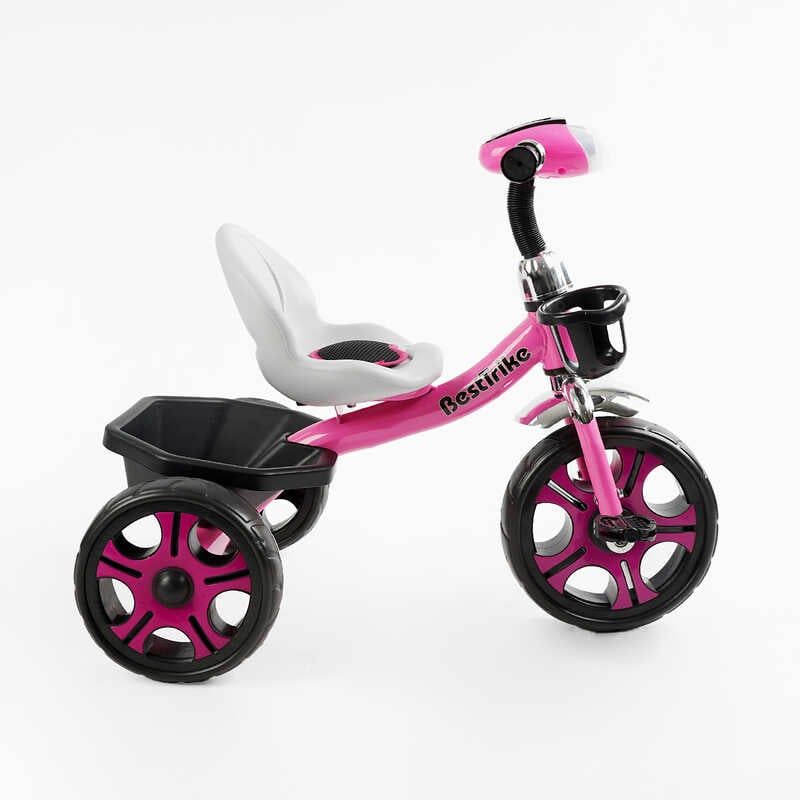 Велосипед 3-х колісний BS-22603 Best Trike (1) колеса EVA переднє 12’’, заднє 10’’, сталева рама, фара з музикою та світлом, кошик, в коробці фото 2 Велосипед 3-х колісний BS-22603 Best Trike (1) колеса EVA переднє 12’’, заднє 10’’, сталева рама, фара з музикою та світлом, кошик, в коробці фото 2