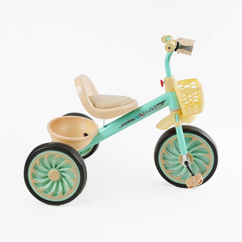 Велосипед 3-х колісний BS-33461 Best Trike (1) колеса EVA переднє 12’’, заднє 10’’, сталева рама, УКР. ОЗВУЧУВАННЯ, світло, 2 кошики, в коробці фото 2 Велосипед 3-х колісний BS-33461 Best Trike (1) колеса EVA переднє 12’’, заднє 10’’, сталева рама, УКР. ОЗВУЧУВАННЯ, світло, 2 кошики, в коробці фото 2