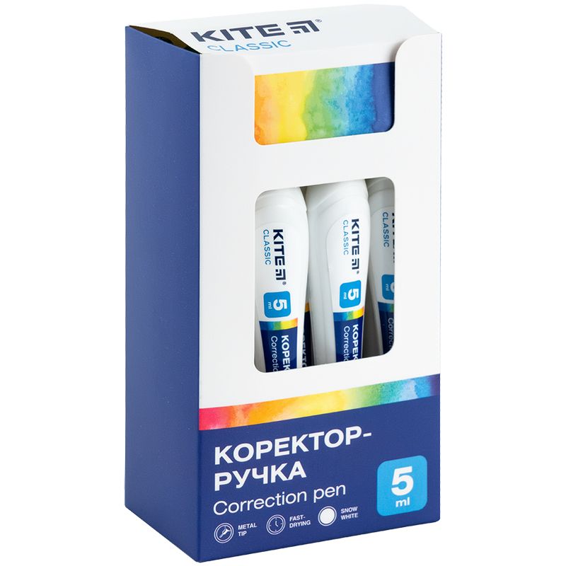 Коректор-ручка, 5 мл Kite Classic  фото 2