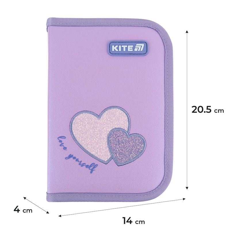 Пенал Kite 1 від. , 1 відв. , без наповнення 621 Sweetheart  фото 2