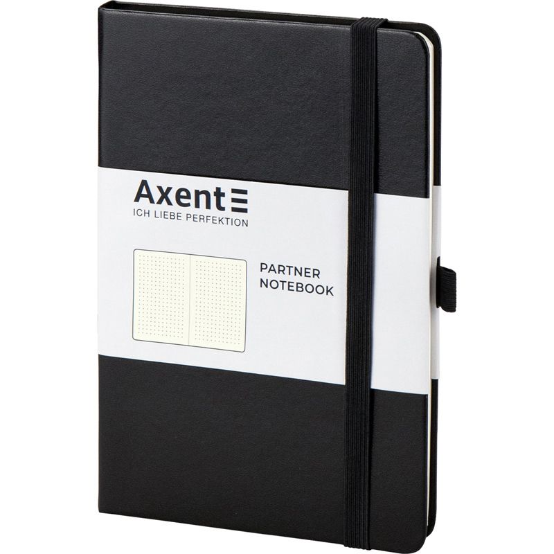Книга записна Partner, 125*195, 96арк, крап, чорна фото 2 Книга записна Partner, 125*195, 96арк, крап, чорна фото 2