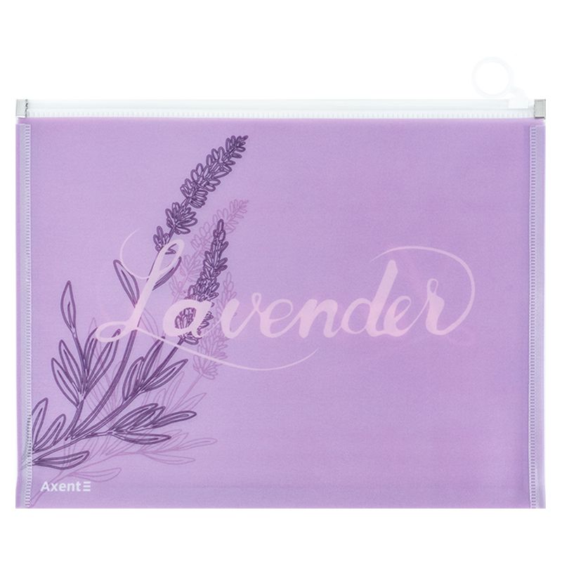 Папка на блискавці zip-lock А4+ Lavender-1 фото 2 Папка на блискавці zip-lock А4+ Lavender-1 фото 2