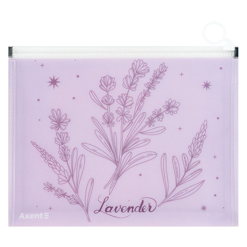 Папка на блискавці zip-lock А5+ Lavender-2  фото 2