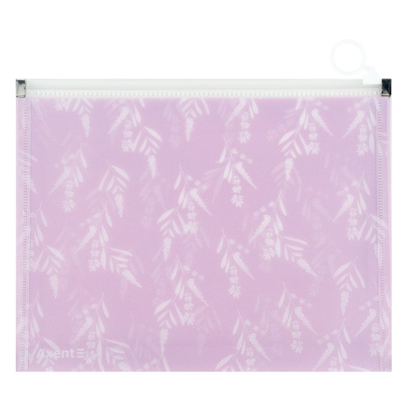 Папка на блискавці zip-lock А5+ Lavender-3 фото 2 Папка на блискавці zip-lock А5+ Lavender-3 фото 2