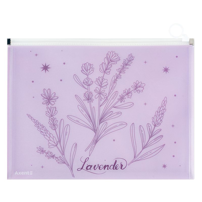 Папка на блискавці zip-lock А4+ Lavender-2 фото 2 Папка на блискавці zip-lock А4+ Lavender-2 фото 2