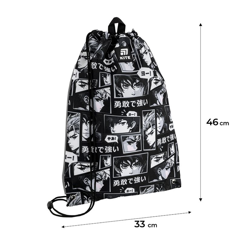 Сумка для взуття Kite 600M Anime Boy фото 2 Сумка для взуття Kite 600M Anime Boy фото 2