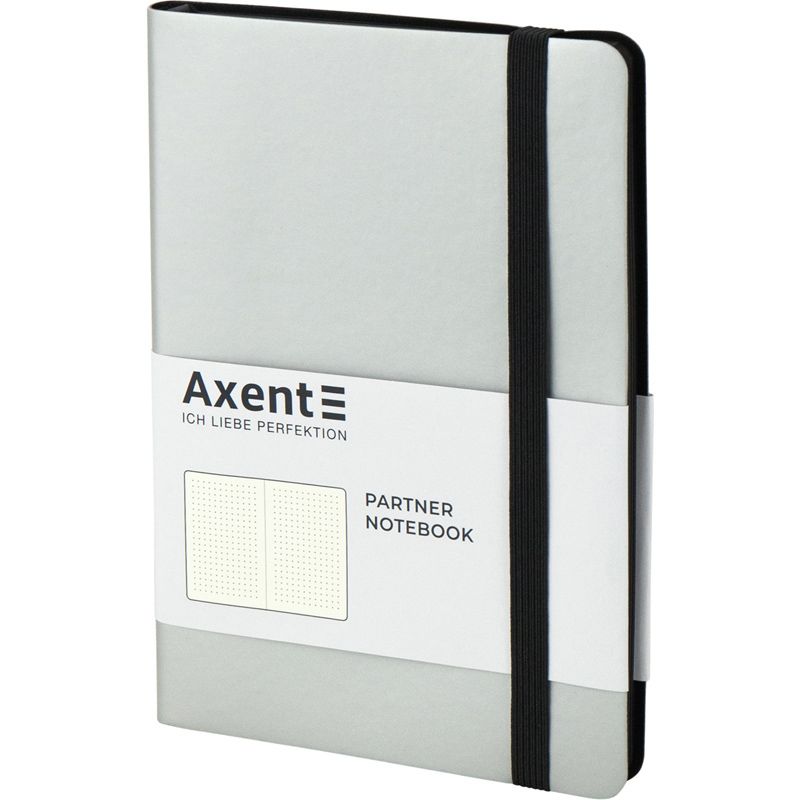 Книга записна Partner Soft, 125*195, 96арк, крап, срібляста фото 2 Книга записна Partner Soft, 125*195, 96арк, крап, срібляста фото 2