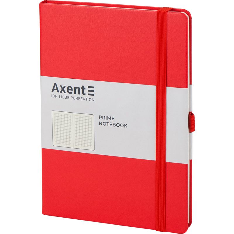 Книга записна Partner Prime, 145*210, 96арк, кліт, червона фото 2 Книга записна Partner Prime, 145*210, 96арк, кліт, червона фото 2