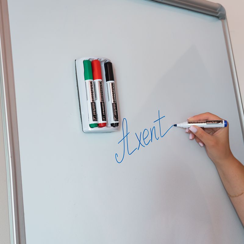 Маркер Whiteboard D2800: 4 маркери та магнітний тримач-губка  фото 2