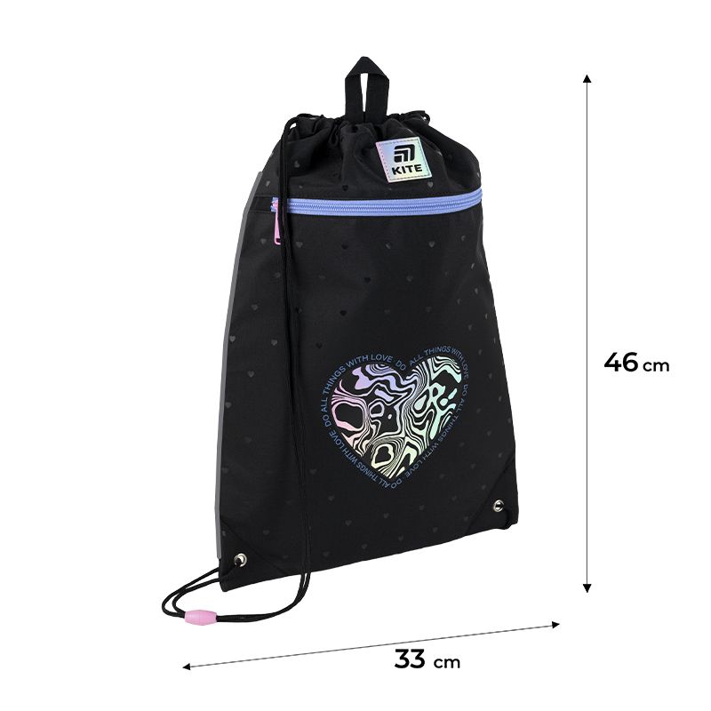 Сумка для взуття Kite 601M Love is фото 2 Сумка для взуття Kite 601M Love is фото 2