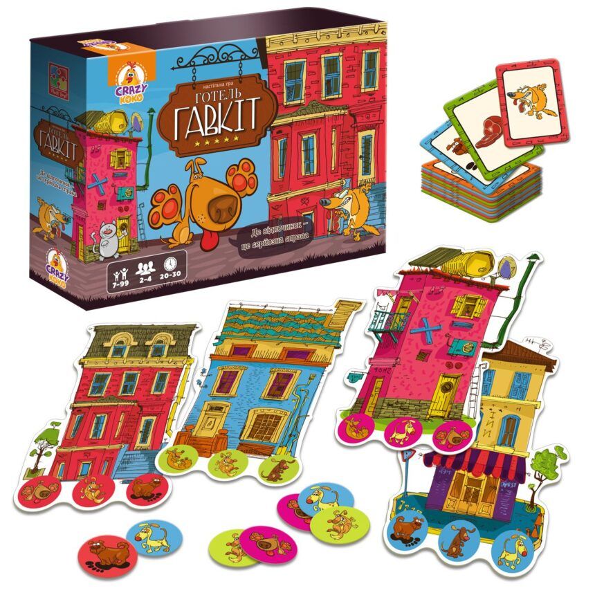 Гра настільна Vladi Toys розважальна. Готель "Гавкіт" (укр) фото 2 Гра настільна Vladi Toys розважальна. Готель "Гавкіт" (укр) фото 2