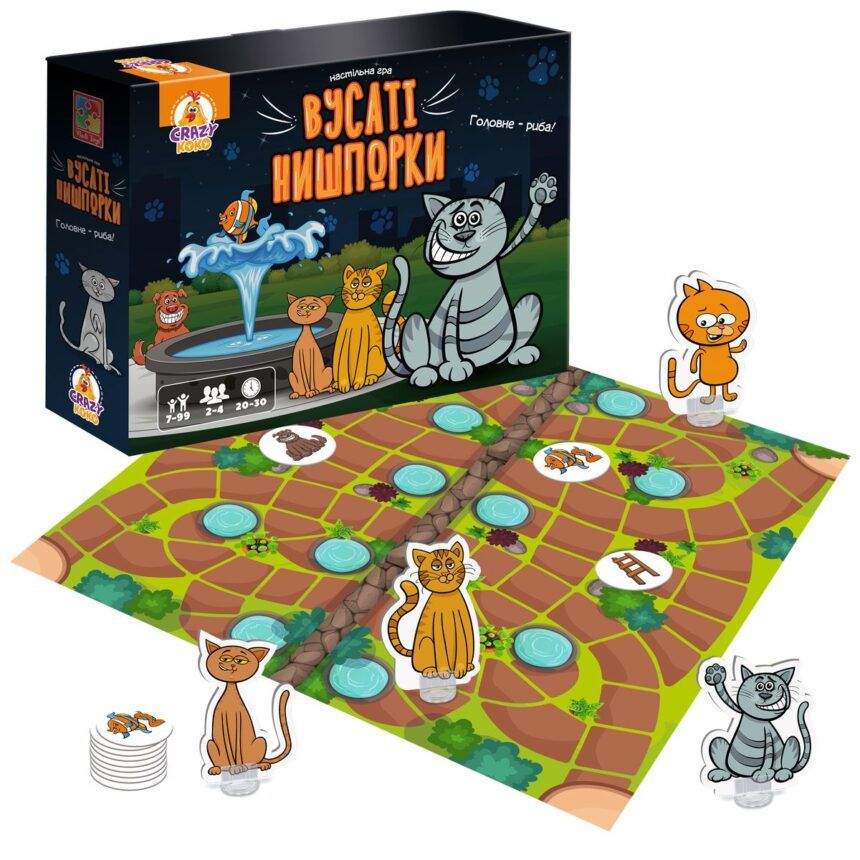 Гра настільна Vladi Toys маршрутна. Вусаті нишпорки (укр) фото 2 Гра настільна Vladi Toys маршрутна. Вусаті нишпорки (укр) фото 2