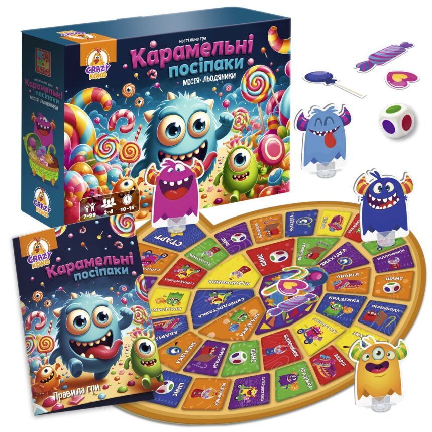 Гра настільна Vladi Toys маршрутна. Карамельні посіпаки (укр) фото 2 Гра настільна Vladi Toys маршрутна. Карамельні посіпаки (укр) фото 2