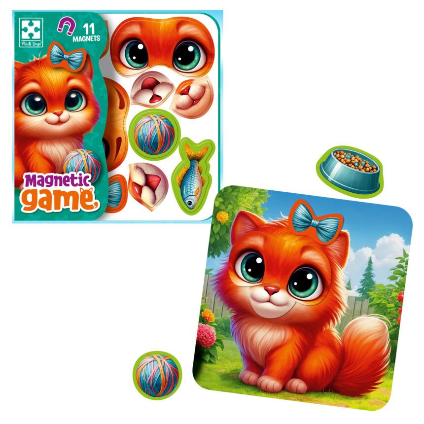 Гра розвиваюча Vladi Toys магнітна "Емоції Кошеняти" (укр) фото 2 Гра розвиваюча Vladi Toys магнітна "Емоції Кошеняти" (укр) фото 2