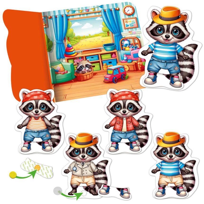 Гра розвиваюча Vladi Toys з липучками "Єнотик" VT1320-02 фото 2 Гра розвиваюча Vladi Toys з липучками "Єнотик" VT1320-02 фото 2