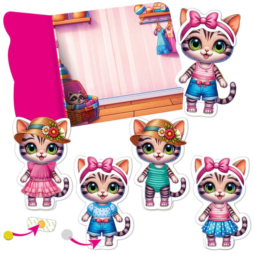 Гра розвиваюча Vladi Toys з липучками "Кошеня" VT1320-03 фото 2 Гра розвиваюча Vladi Toys з липучками "Кошеня" VT1320-03 фото 2