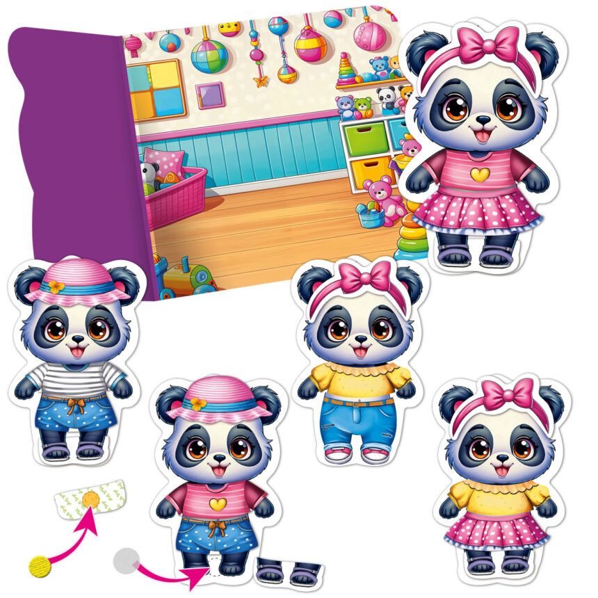 Гра розвиваюча Vladi Toys з липучками "Пандочка" VT1320-05 фото 2 Гра розвиваюча Vladi Toys з липучками "Пандочка" VT1320-05 фото 2