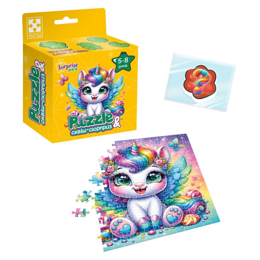 Гра розвиваюча пазли із сюрпризом "Єдиноріжка" Vladi toys (укр) фото 2 Гра розвиваюча пазли із сюрпризом "Єдиноріжка" Vladi toys (укр) фото 2