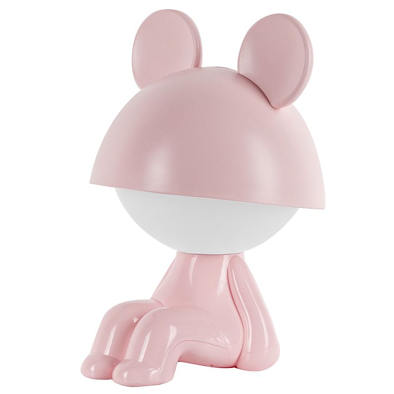 Світильник-нічник LED з акумулятором Cute Mouse, рожевий фото 2 Світильник-нічник LED з акумулятором Cute Mouse, рожевий фото 2