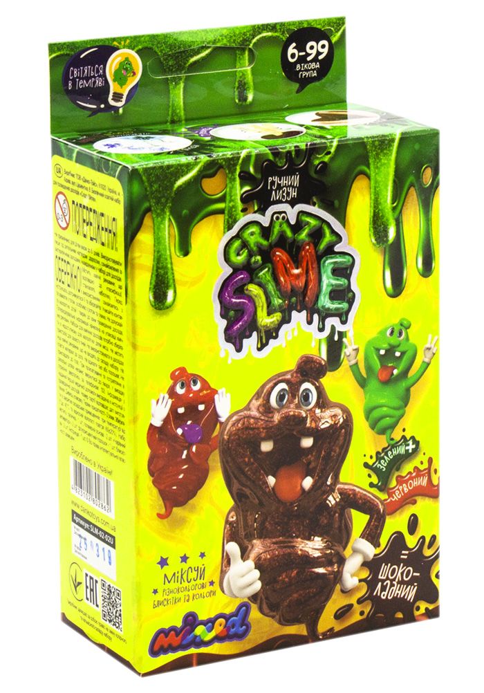 Уцінка. Набір для дослідів "Crazy Slime - Лизун своїми руками" (шоколадний) - РОЗІРВНА УПАКОВКА фото 2 Уцінка. Набір для дослідів "Crazy Slime - Лизун своїми руками" (шоколадний) - РОЗІРВНА УПАКОВКА фото 2