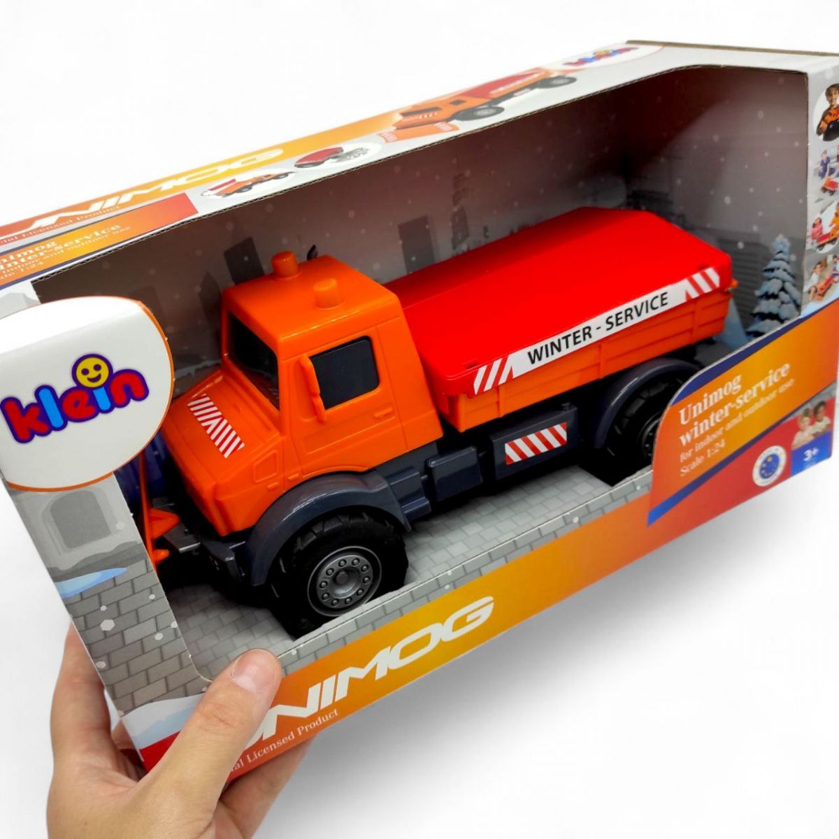 Машинка пластикова "Снігоочисний автомобіль Unimog"  фото 2