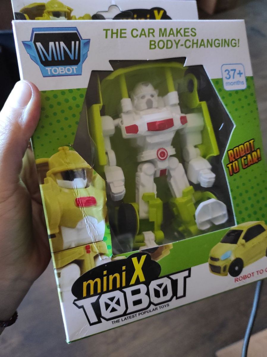 Уцінка. Робот-трансформер "Tobot mini D" жовтий з білим - Примята упаковка фото 2 Уцінка. Робот-трансформер "Tobot mini D" жовтий з білим - Примята упаковка фото 2
