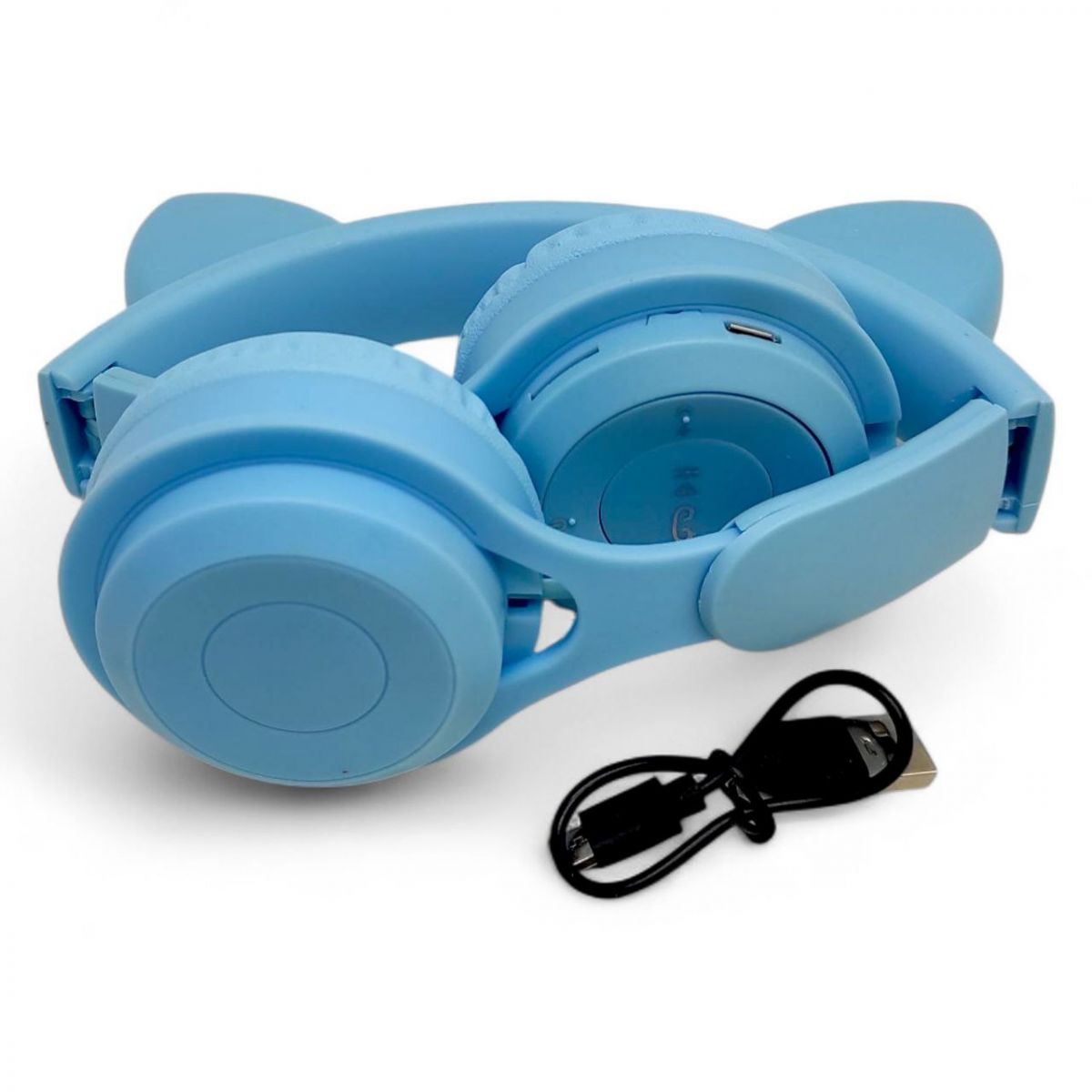 Наушники беспроводные, подсветка, Bluetooth, (БИРЮЗОВЫЕ) фото 2 Наушники беспроводные, подсветка, Bluetooth, (БИРЮЗОВЫЕ) фото 2