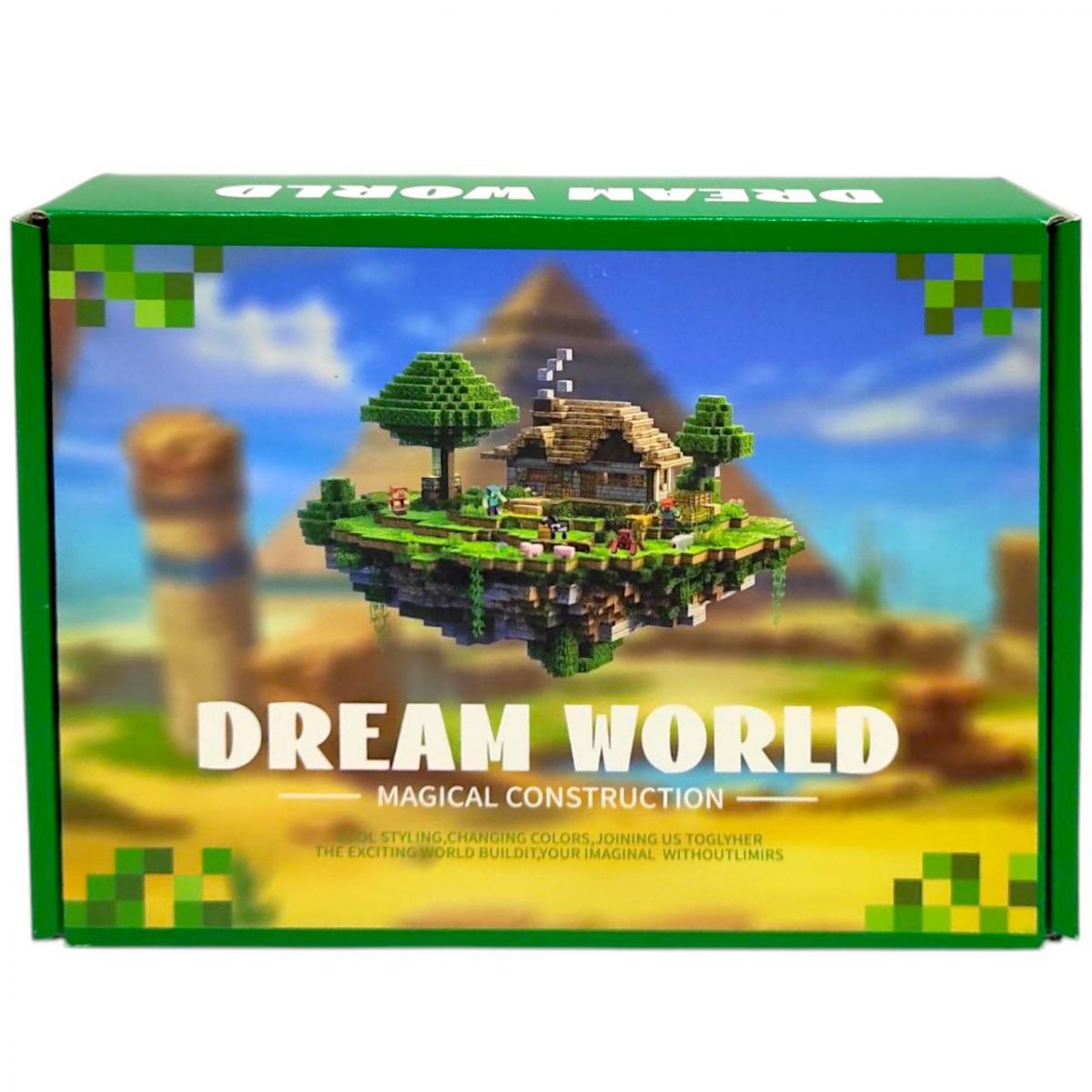 Конструктор магнитный "Майнкрафт/Minecraft" 68 элементов, фигурки героев, в коробке  фото 2
