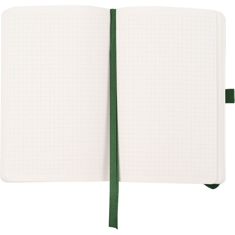 Книга записна Partner Soft Skin,125*195, 96арк, кліт, т.  зел  фото 2