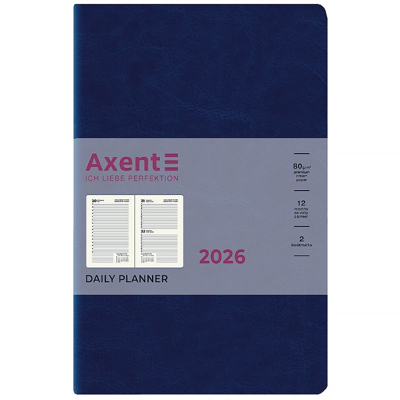 Щоденник 2026 Partner City Soft, 145*210, синій фото 2 Щоденник 2026 Partner City Soft, 145*210, синій фото 2