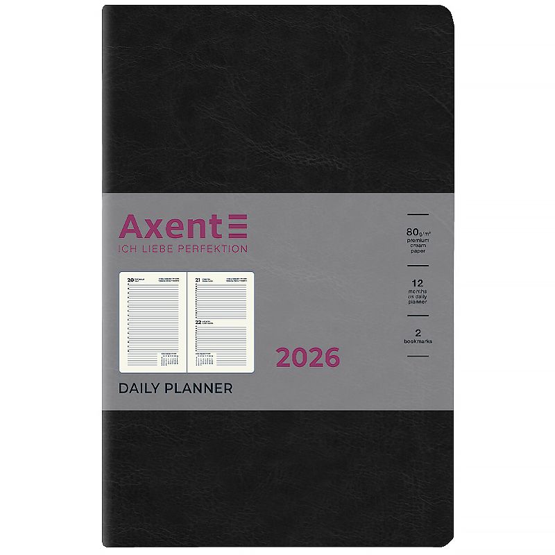 Щоденник 2026 Partner City Soft, 145*210, чорний фото 2 Щоденник 2026 Partner City Soft, 145*210, чорний фото 2