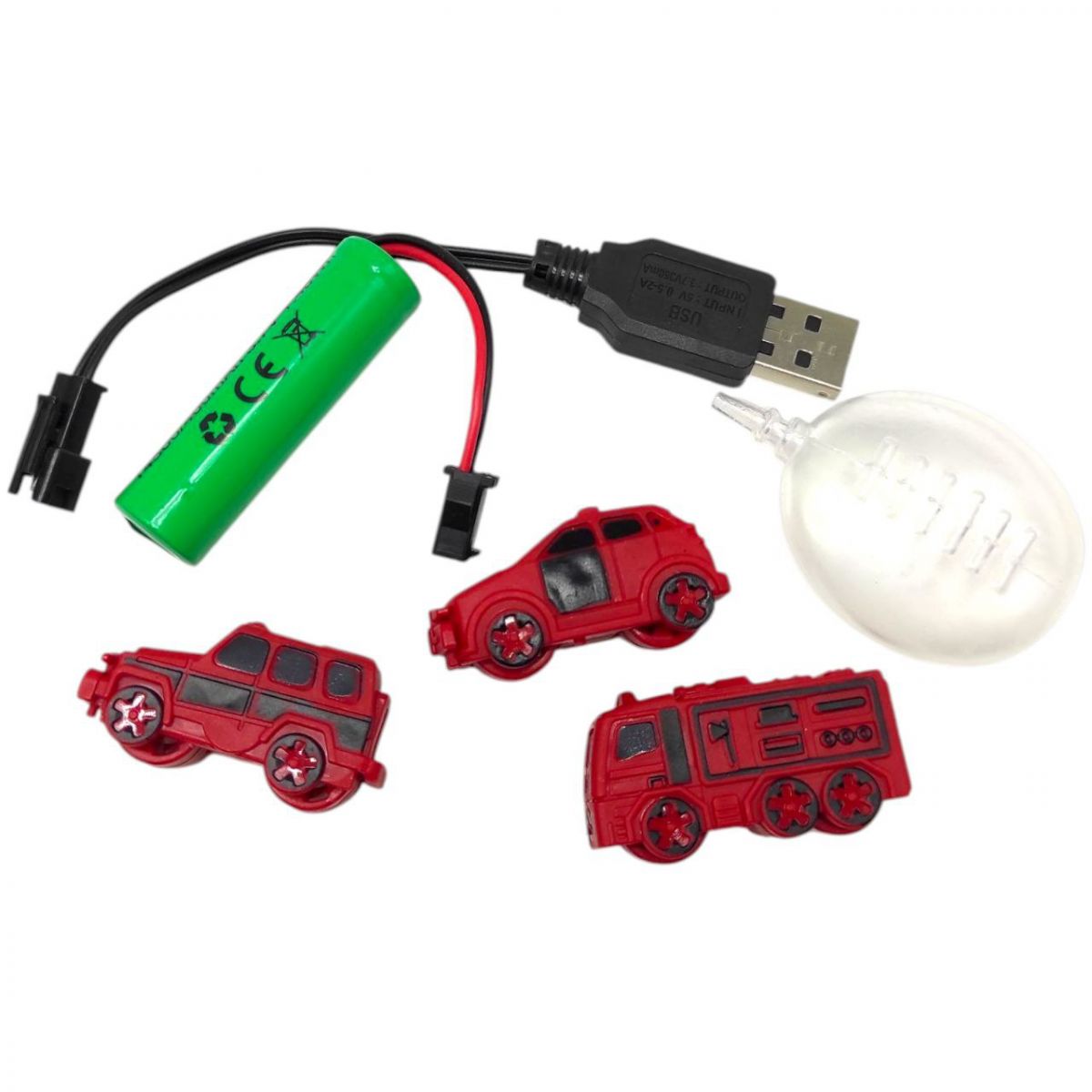 Пожежна машина на радіокеруванні з катапультою (USB. муз. світ. бризкає водою)  фото 2