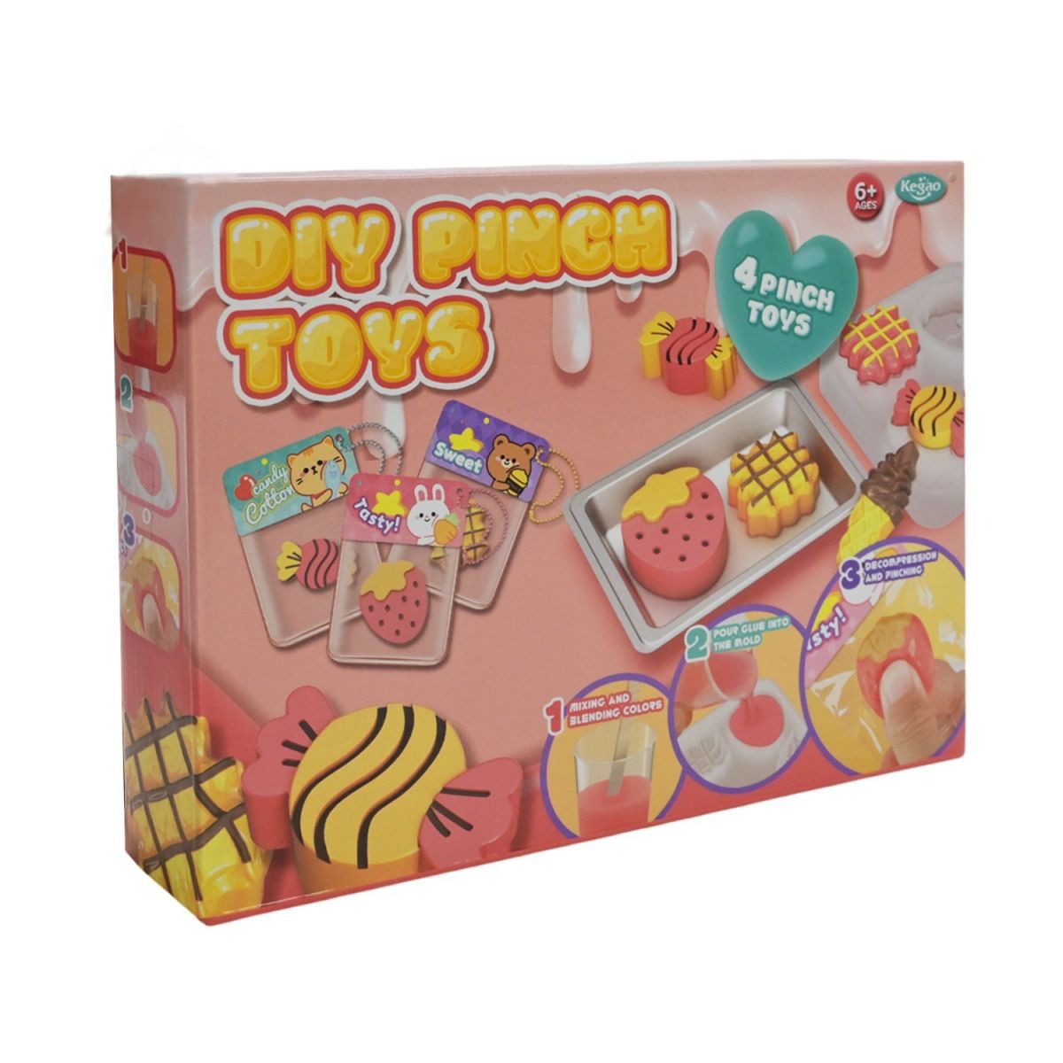 Набір для творчості 2 види мікс, створення унікальних сквіш-аксесуарів, у короб. 22*16*4,3см фото 2 Набір для творчості 2 види мікс, створення унікальних сквіш-аксесуарів, у короб. 22*16*4,3см фото 2