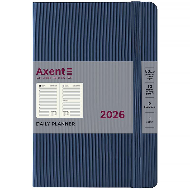 Щоденник 2026 Partner Lines, 145*210, блакитний фото 2 Щоденник 2026 Partner Lines, 145*210, блакитний фото 2