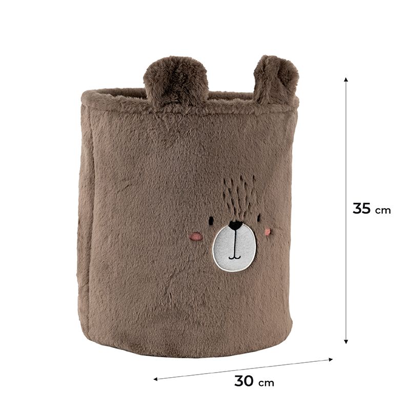 Кошик для зберігання 3100 Sweet Bear 30х35 см, плюшевий  фото 2