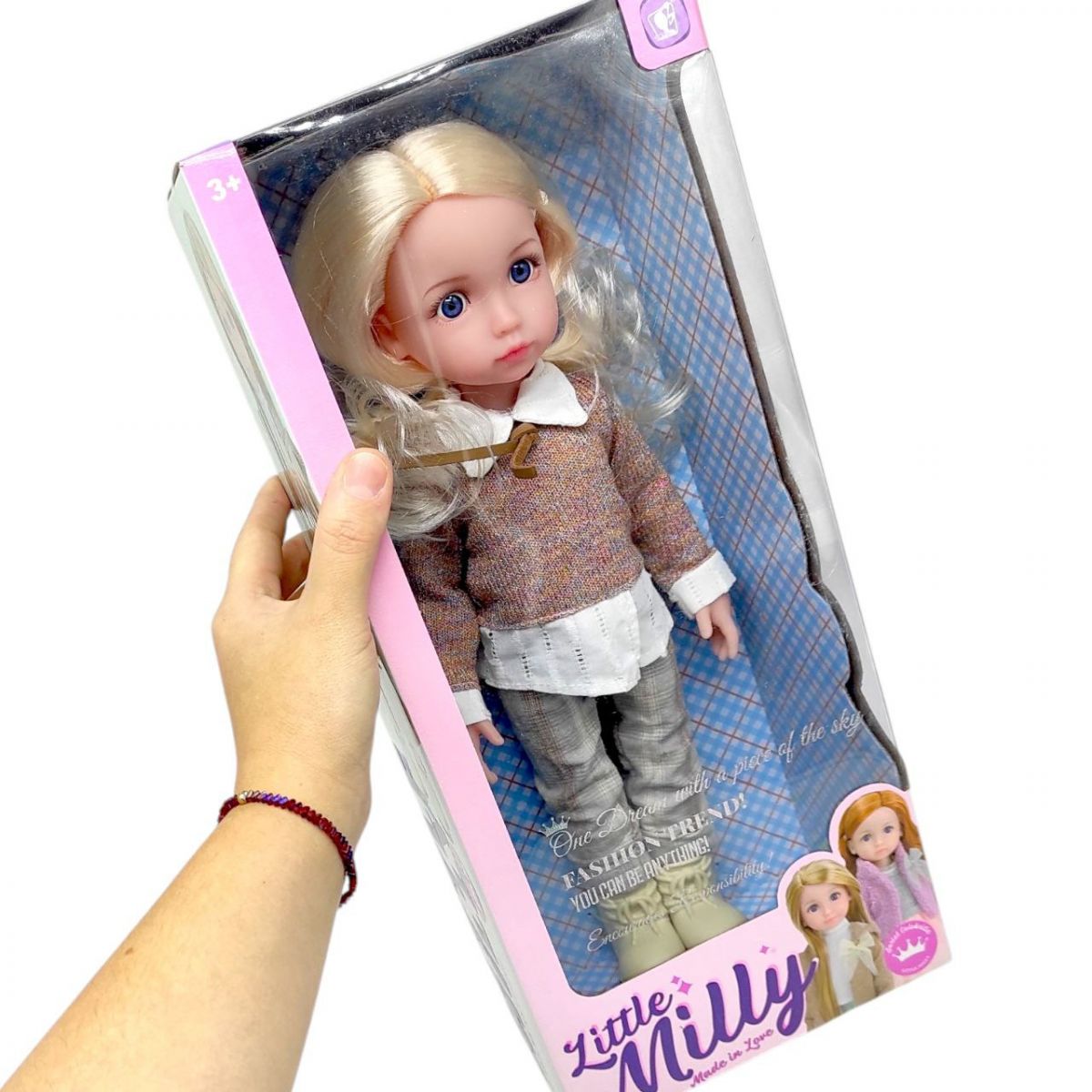 Лялька "Little Milly" знімний одяг, взуття, висота 38 см  фото 2