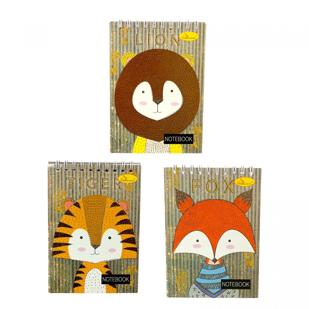 Блокнот з глітером А6, 40 арк. , пружина зверху  фото 2