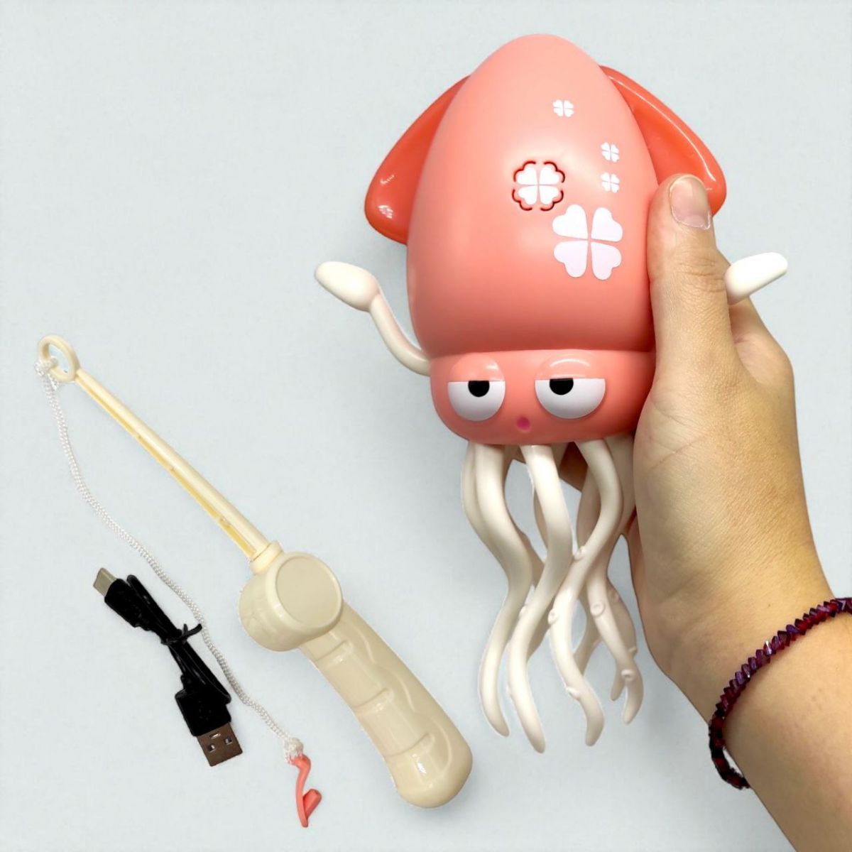 Танцующий кальмар (осьминог), детская музыкальная интерактивная игрушка (РОЗОВЫЙ) фото 2 Танцующий кальмар (осьминог), детская музыкальная интерактивная игрушка (РОЗОВЫЙ) фото 2