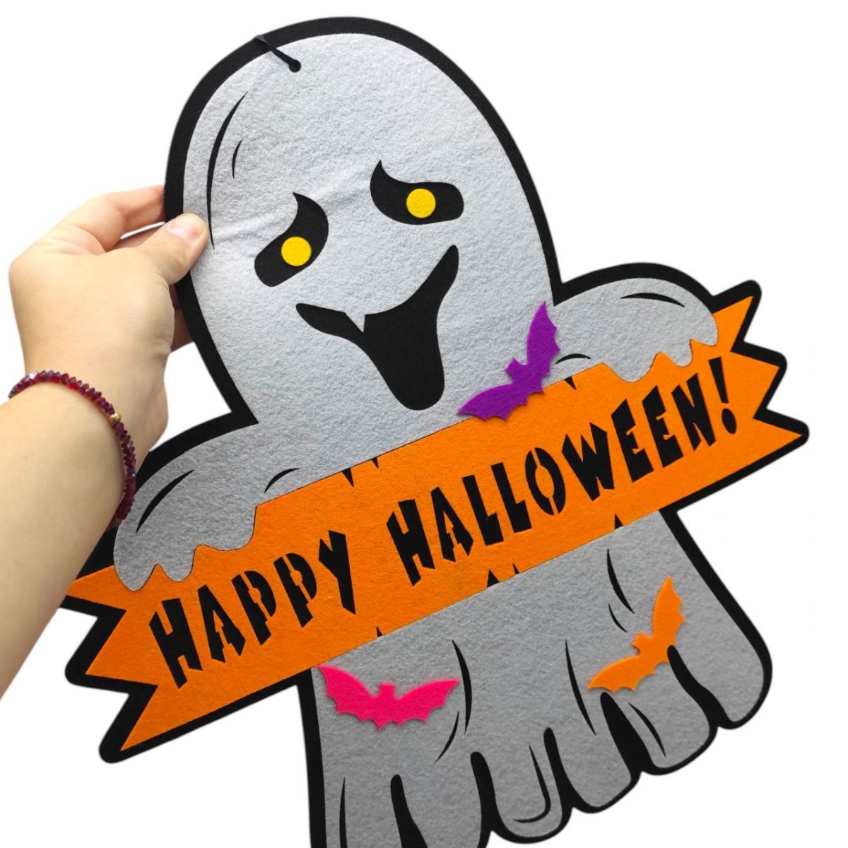 Декор з фетру 3мм "Привид Happy Hellowееn" ХН-100  фото 2