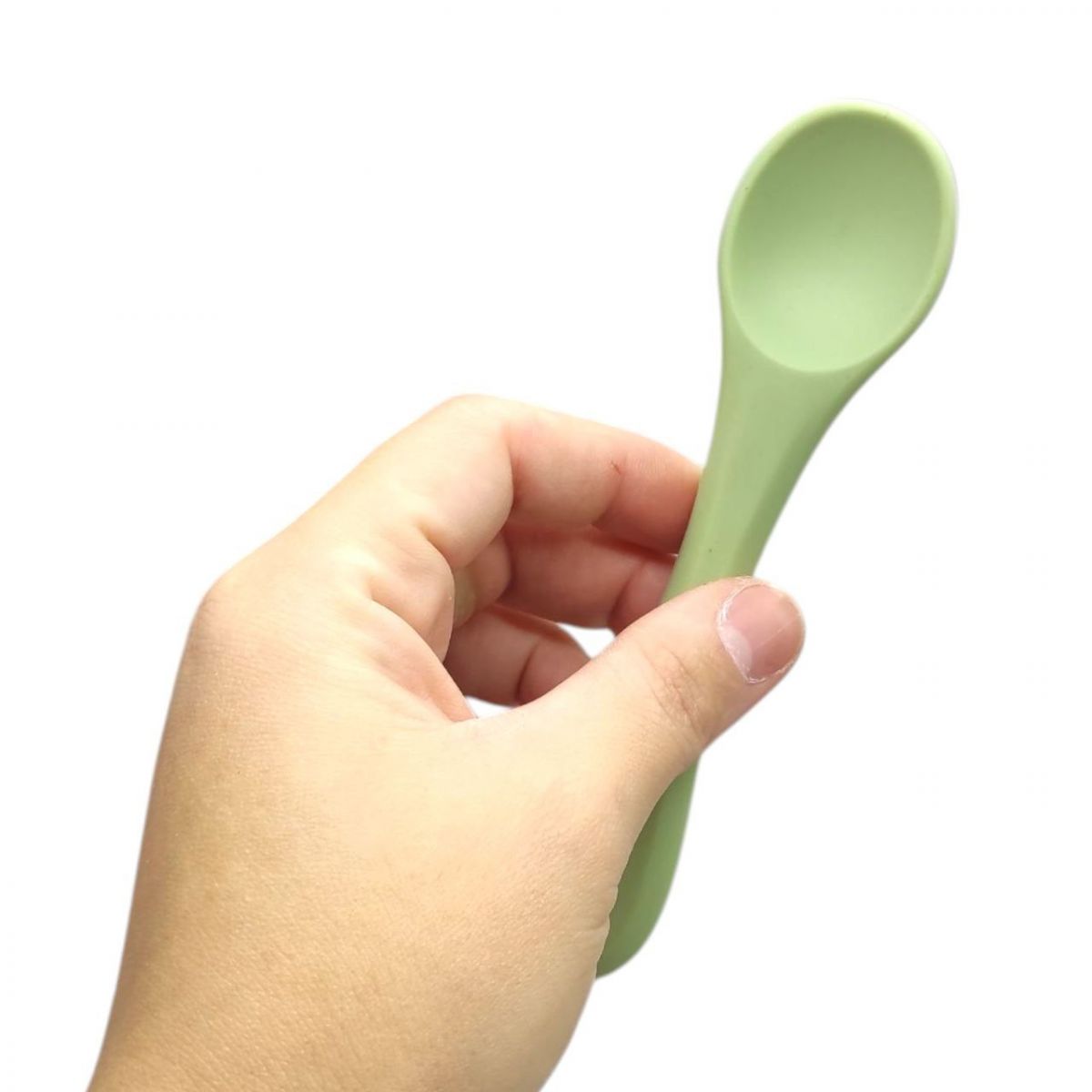 Набір "Ложка+виделка", силікон (беж)  фото 2